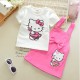 Ensemble Hello Kitty coton rose bonbon